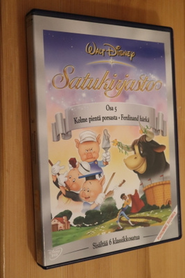 DVD Satukirjasto osa 5 Kolme pientä porsasta ( Disney 2004 )