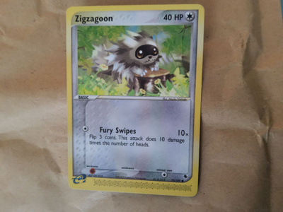 Zigzagoon (RS 79) EX Ruby & Sapphire non holographic card