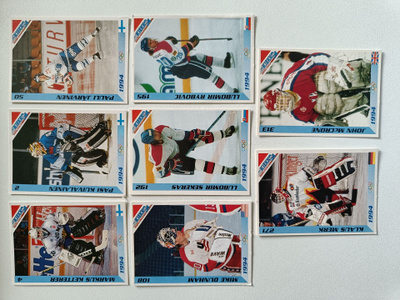 Jääkiekko 1994 Keräilysarja, 8 kpl