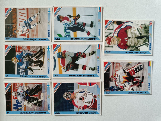 Jääkiekko 1994 Keräilysarja, 8 kpl