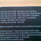 Erasure - Don´t Say You Love Me CDS - pikkukuva 3