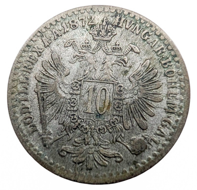 Itävalta 10 Kreuzers 1872