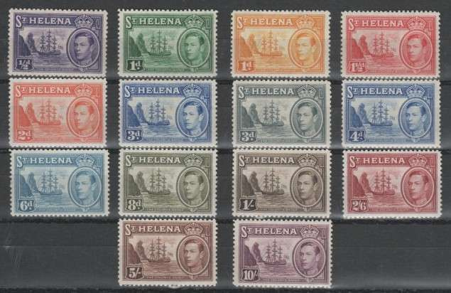 (S0280) SAINT HELENA, 1938-1944 (King George VI Issue). MLH*