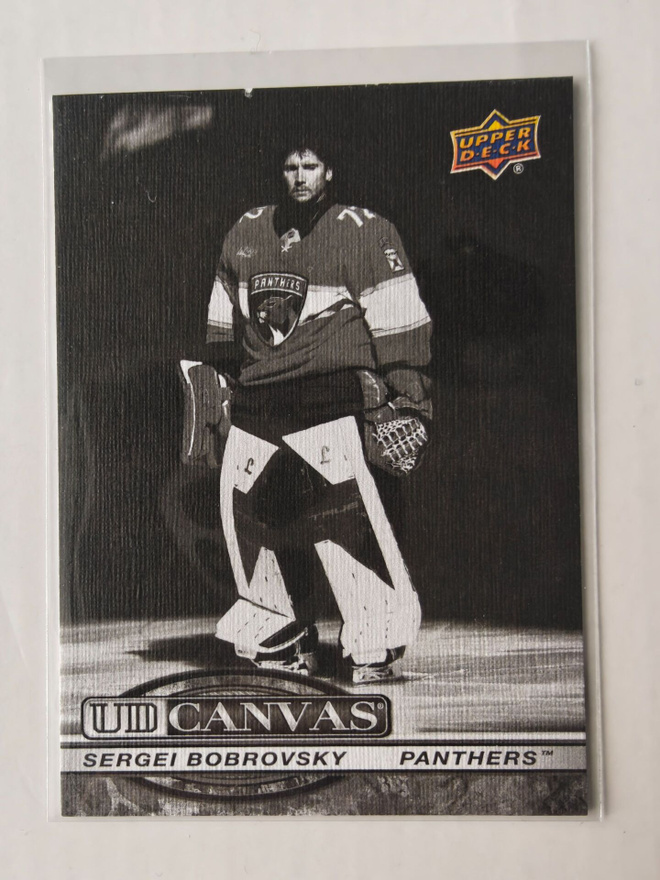 Sergei Bobrovsky 2025-26 UD Extended UD Canvas Black&White