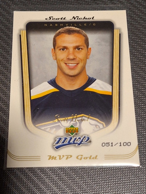 2005-06 Upper Deck MVP MVP Gold /100 Scott Nichol #223