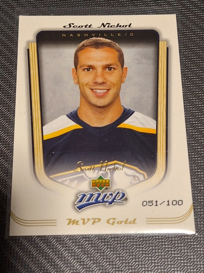 2005-06 Upper Deck MVP MVP Gold /100 Scott Nichol #223