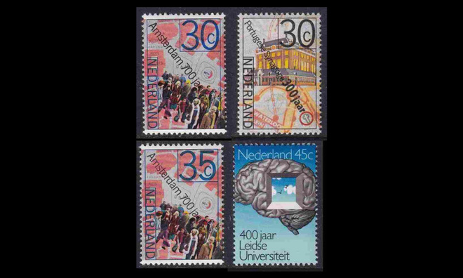 Alankomaat 1043-6 ** Merkkipäiviä (1975)