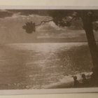 Terijoki, nuoret rannalla auringon laskiessa, mv pk, p. 1925 - pikkukuva 1