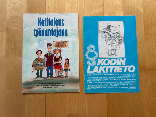 Kotitalous työnantajana ( 1998 ) ja kodin lakitieto ( 1982 )
