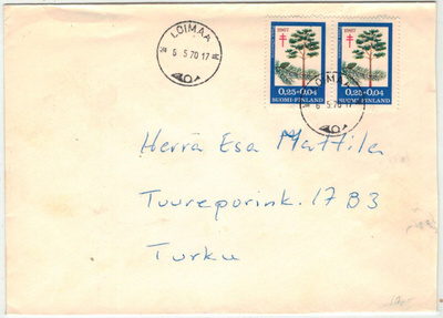 1967 tub 25p pari kirje