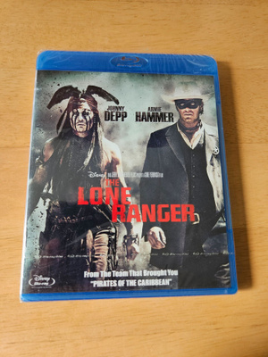 The Lone Ranger (Blu-ray, uusi)