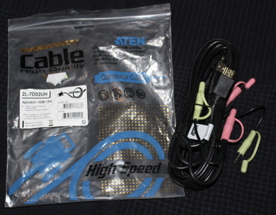 1,8m HDMI -kaapeli + USB + ääni - UUSI