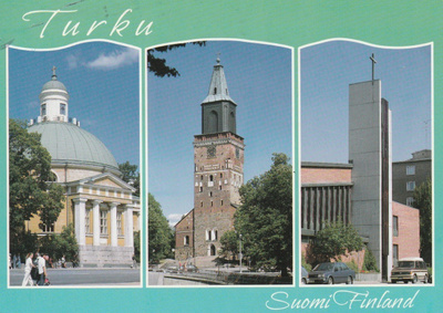 KIRKKOKORTTI - TURKU - KOLME KIRKKOA
