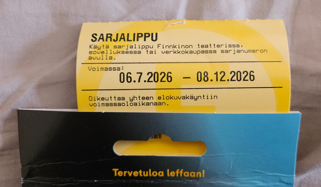 Finnkino leffalippu