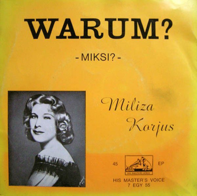 Miliza Korjus – Warum? - Miksi? - Fin Ep 1959