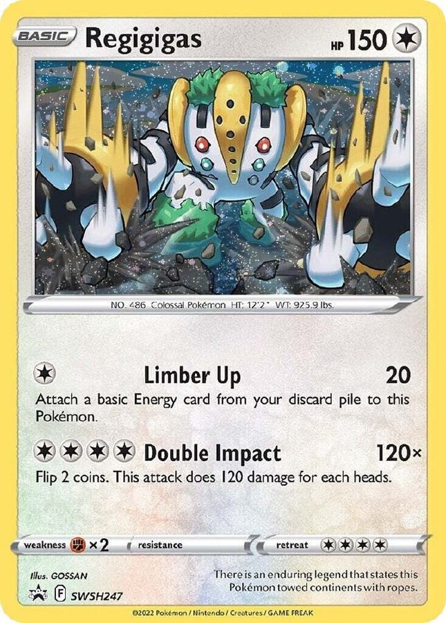 Regigigas SWSH 247 - Black Star Promo - NM/M