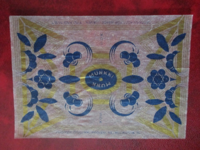 VANHA KARAMELLIPAPERI - MUNKKI  (AB16)