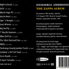 Ensemble Ambrosius - The Zappa Album - pikkukuva 2