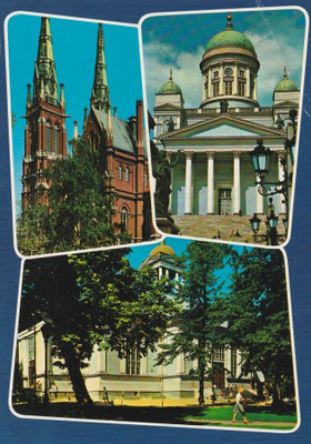 KIRKKOKORTTI - HELSINKI - TUOMIO, VANHA JA JOHANNEKSENKIRKKO