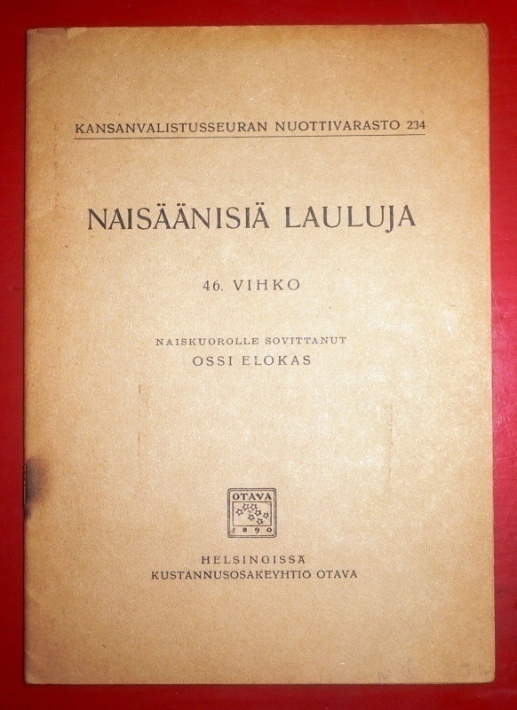 Ossi Elokas : Naisäänisiä Lauluja  1949