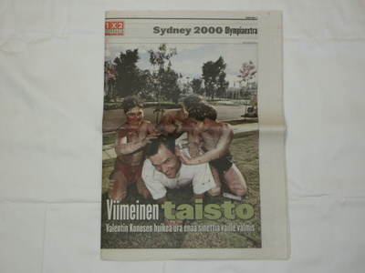 Sydney 2000 Olympiaextra. Valentin Kononen kannessa.