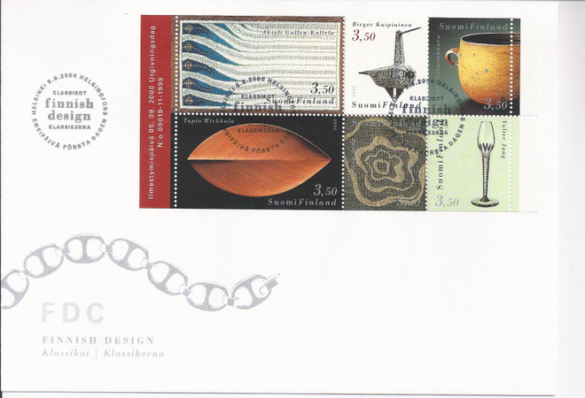 2000 FDC Suomalainen muotoilu