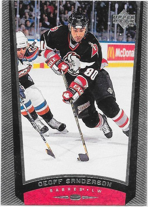 1998-99 Upper Deck #45 Geoff Sanderson Buffalo Sabres