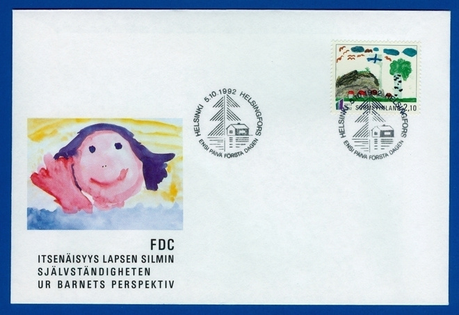 FDC – Itsenäisyys lapsen silmin  5.10.1992,  Lape 1182