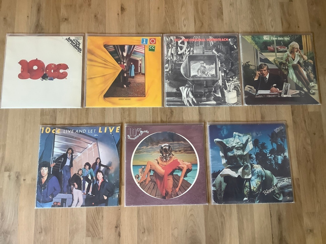 10cc -yhtyeen vinyylilevykokoelma, 14 x LP
