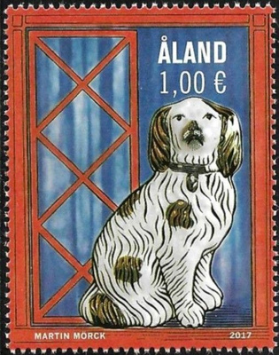 Åland 2017 ÅBL 17 Posliinikoirat 1,00 € ** LaPe 436