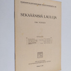 Sekaäänisiä lauluja : 108. vihko - pikkukuva 1