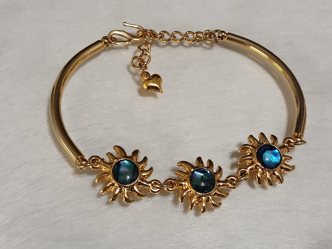 Upea 18k kullattu Kanadalainen rannekoru Gold plated Vintage