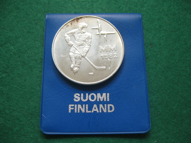 50 mk hopea juhlaraha Jääkiekon MM-kisat - 1982