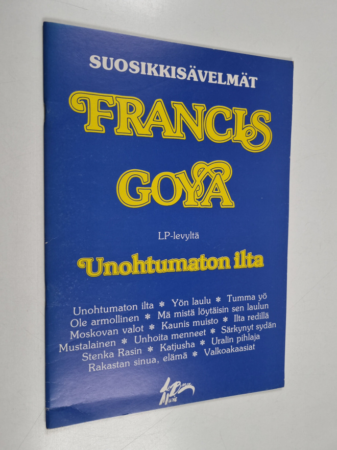 Francis Goya : LP-levyltä unohtumaton ilta