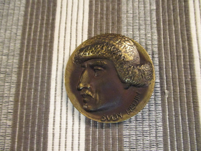 Sven Hedin 1865-1952 mitali 1973 /Kauko Räsänen 1973.