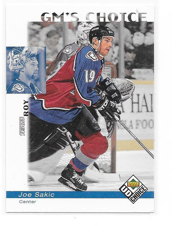 1998-99 UD Choice GM`s #230 Joe Sakic Colorado Avalanche