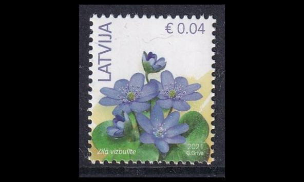 Latvia 900_VII ** Käyttösarja kukka 0.04 € -21 (2014)