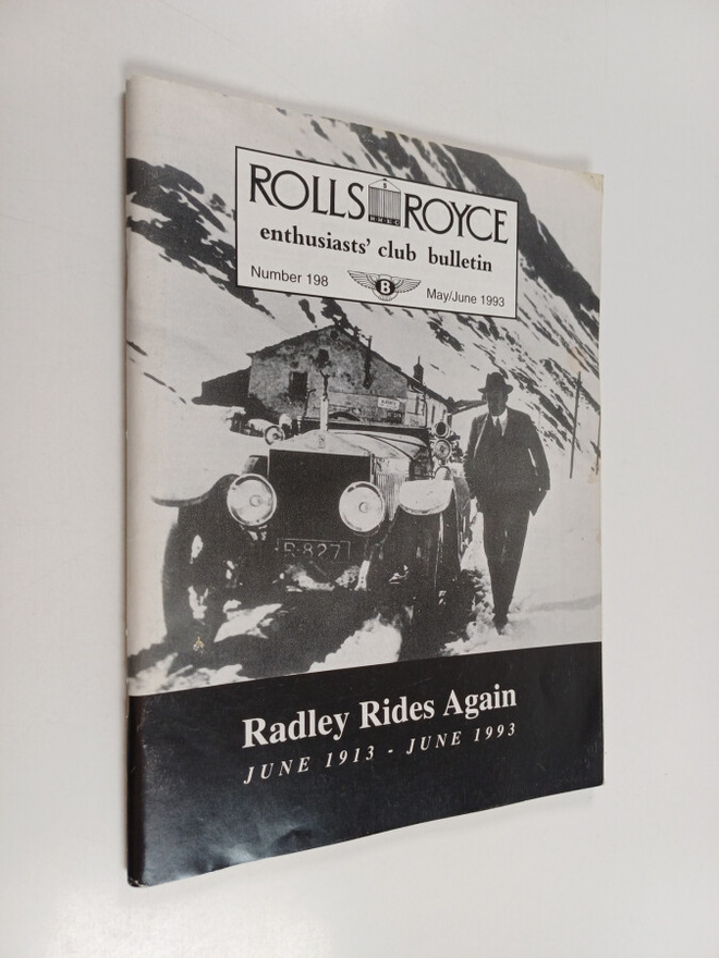 Rolls-Royce enthusiasts' club bulletin : May/June 1993