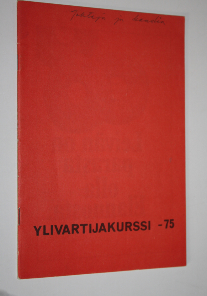 Taisto (toim.) Salminen : Ylivartijakurssi -75