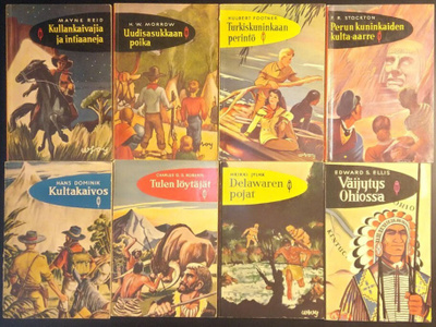 Punainen Sulka -sarjaa 8 teosta (Wsoy 1957-1961)