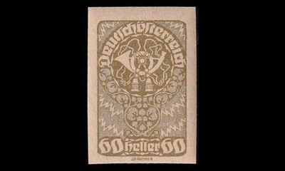 Itävalta 283 ** Käyttösarja 60 H postitorvi (1919)