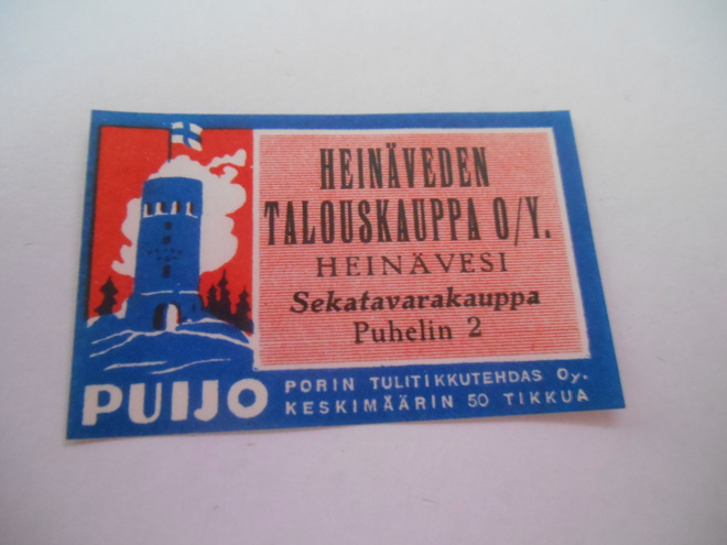 TT Etiketti Puijo Heinäveden Talouskauppa Heinävesi
