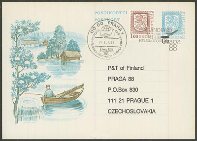 1988 Suomen postin Praga88 näyttelyehiö