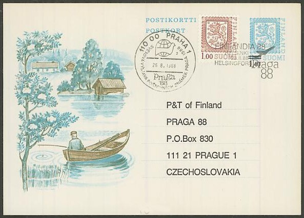 1988 Suomen postin Praga88 näyttelyehiö