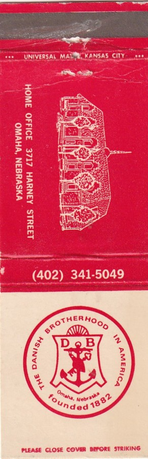 The Danish Brotherhoods in America, Omaha , Nebraska    b629