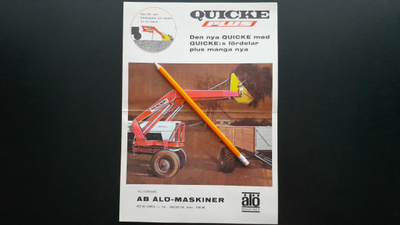 Quicke Plus Traktorin Etukuormaaja esite 60-luku