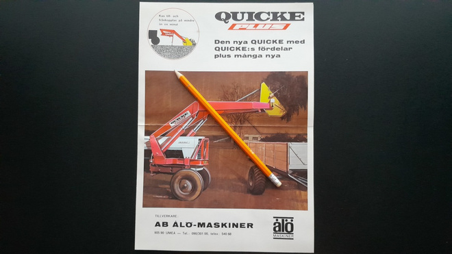 Quicke Plus Traktorin Etukuormaaja esite 60-luku