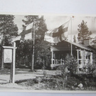VANHA Postikortti Lappi Rovaniemi Napapiiri leima 1951 - pikkukuva 1
