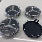 Mercedes-Benz vanteiden uudet mustat keskikupit (75mm) 4 kpl - pikkukuva 2