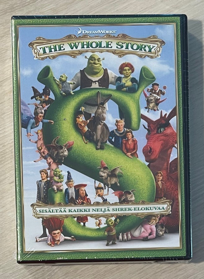 SHREK (4DVD) sarjan kaikki 4 elokuvaa (UUSI)